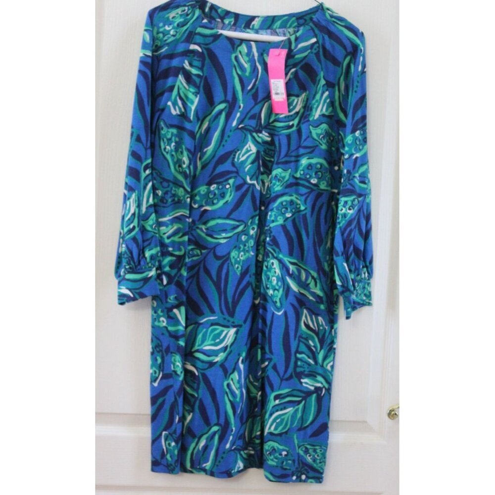 NWT Lilly Pulitzer Elianna Long Sleeve Cotton Dress Size Small